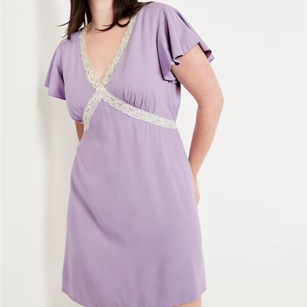Old Navy Lavender Satin Dress NWT